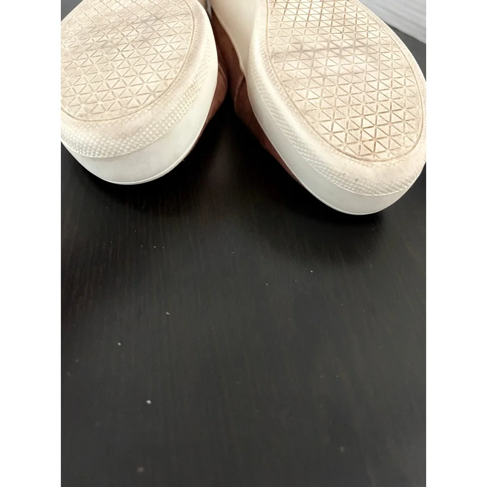 Steve Madden‎ Womens Heidi Platform Sneakers 6.5 Blush Pink Faux Suede Slip On